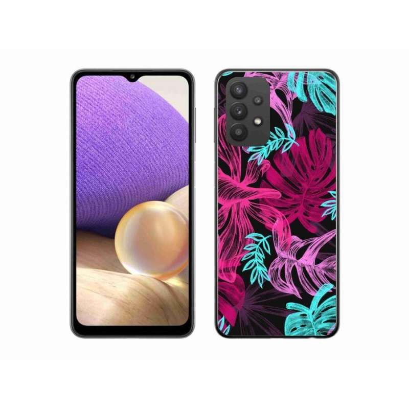 Gelový kryt mmCase na mobil Samsung Galaxy A32 5G - květiny 1