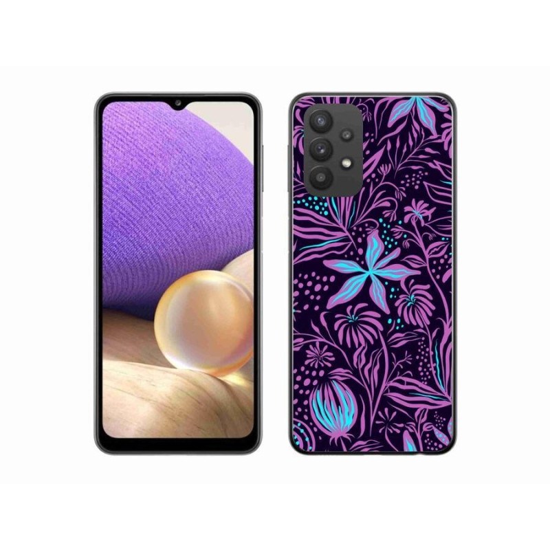 Gelový kryt mmCase na mobil Samsung Galaxy A32 5G - květiny 2