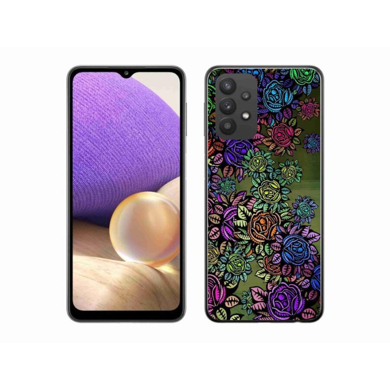 Gelový kryt mmCase na mobil Samsung Galaxy A32 5G - květiny 6