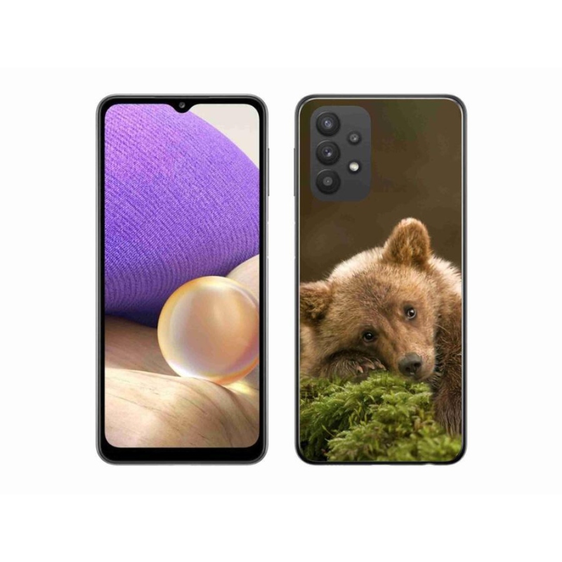 Gelový kryt mmCase na mobil Samsung Galaxy A32 5G - medvěd