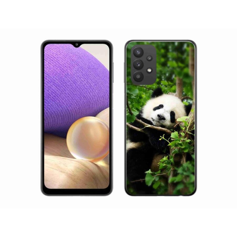 Gelový kryt mmCase na mobil Samsung Galaxy A32 5G - panda