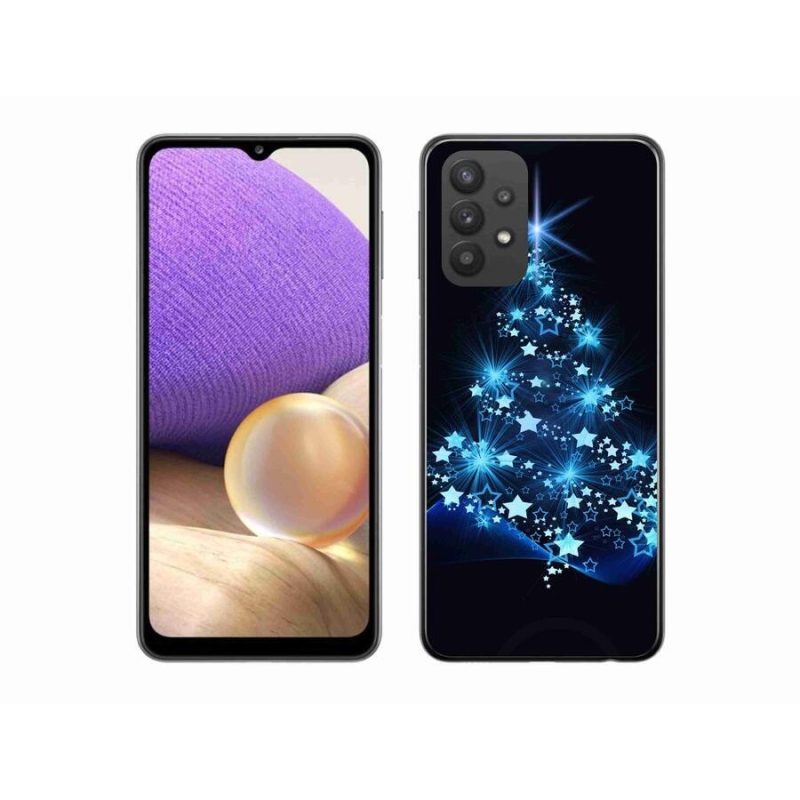 Gelový kryt mmCase na mobil Samsung Galaxy A32 5G - vánoční stromek