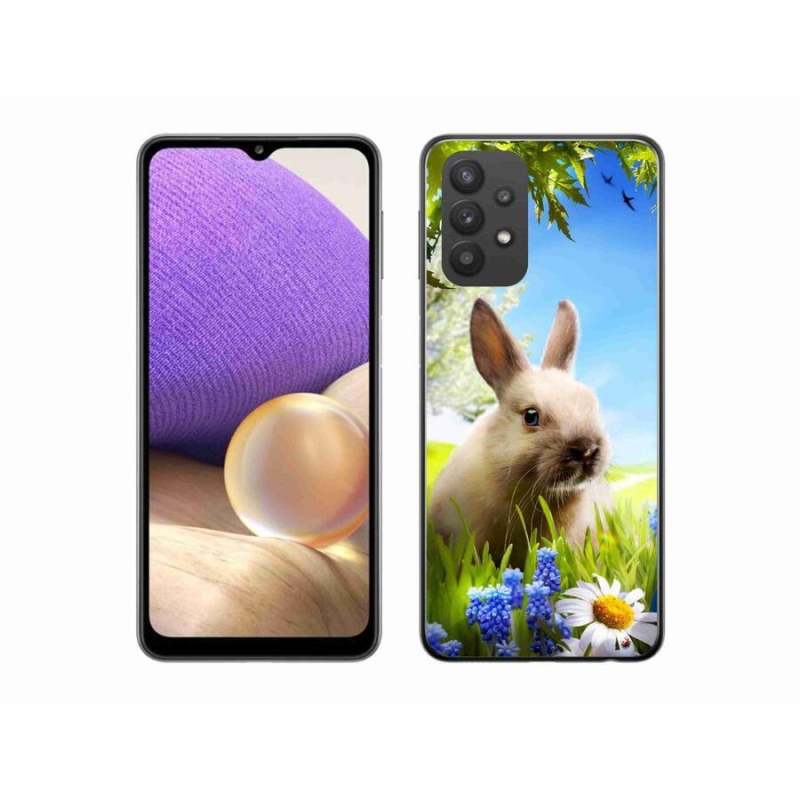 Gelový kryt mmCase na mobil Samsung Galaxy A32 5G - zajíček