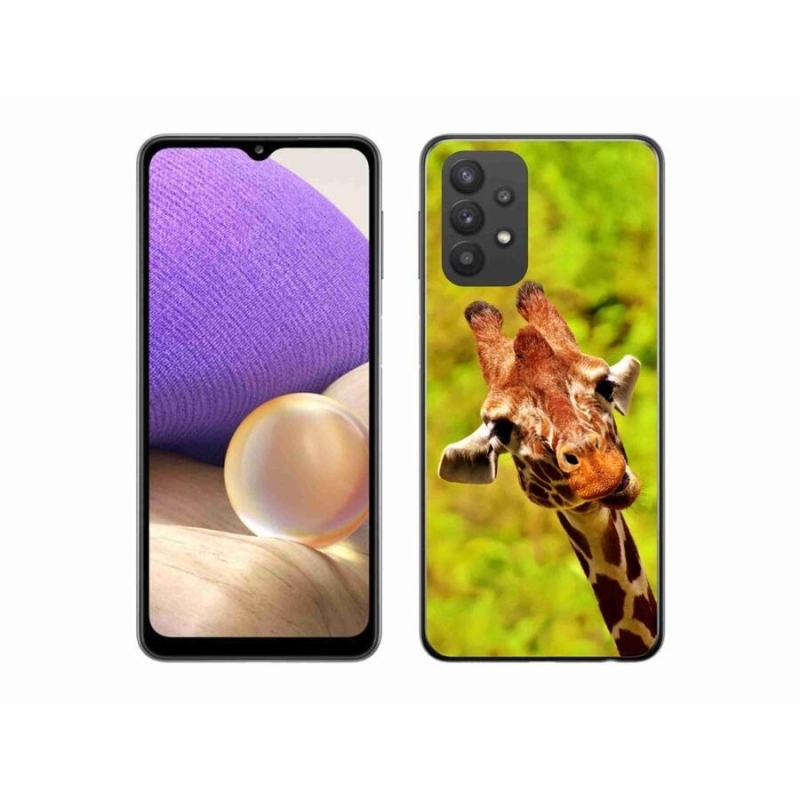 Gelový kryt mmCase na mobil Samsung Galaxy A32 5G - žirafa