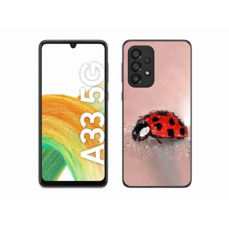 Gelový kryt mmCase na mobil Samsung Galaxy A33 5G - beruška
