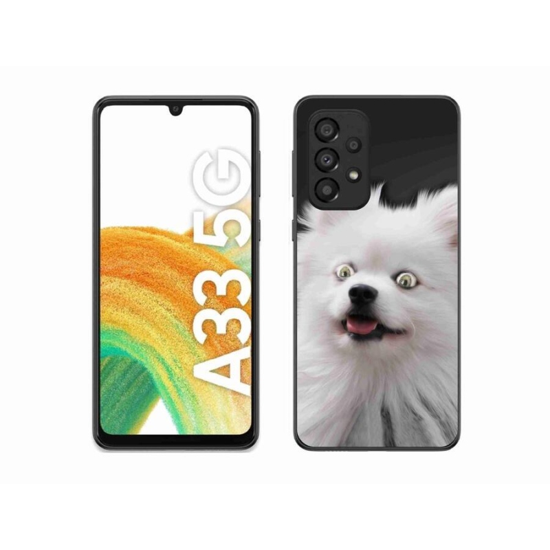 Gelový kryt mmCase na mobil Samsung Galaxy A33 5G - bílý špic