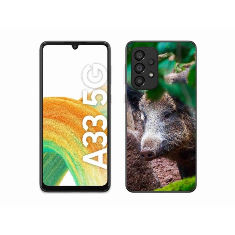 Gelový kryt mmCase na mobil Samsung Galaxy A33 5G - divoké prase