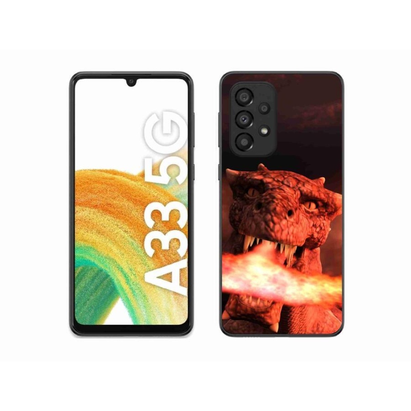 Gelový kryt mmCase na mobil Samsung Galaxy A33 5G - drak