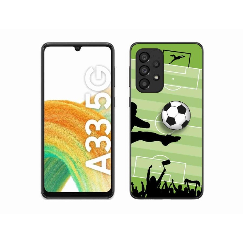 Gelový kryt mmCase na mobil Samsung Galaxy A33 5G - fotbal 3