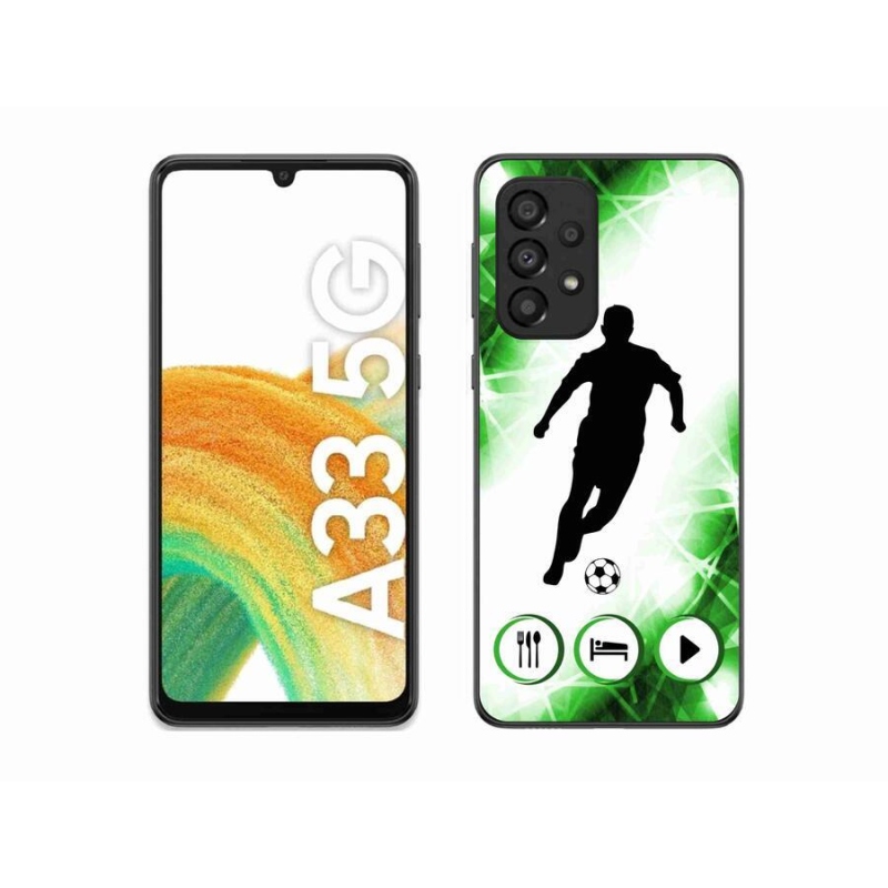 Gelový kryt mmCase na mobil Samsung Galaxy A33 5G - fotbalista