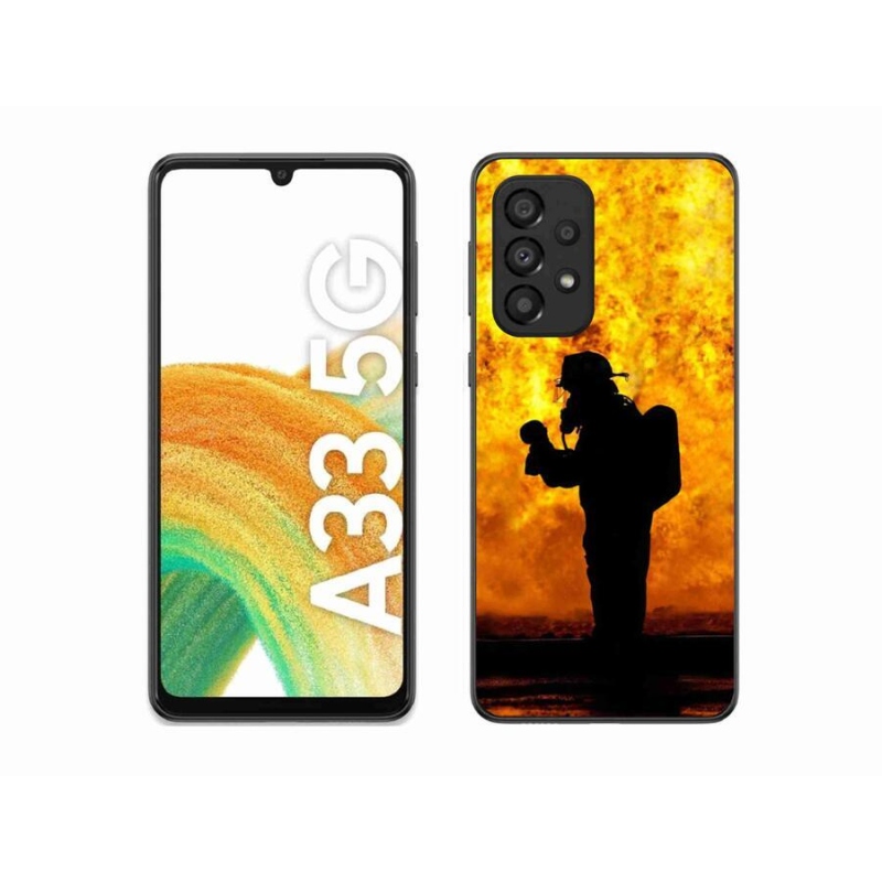 Gelový kryt mmCase na mobil Samsung Galaxy A33 5G - hasič