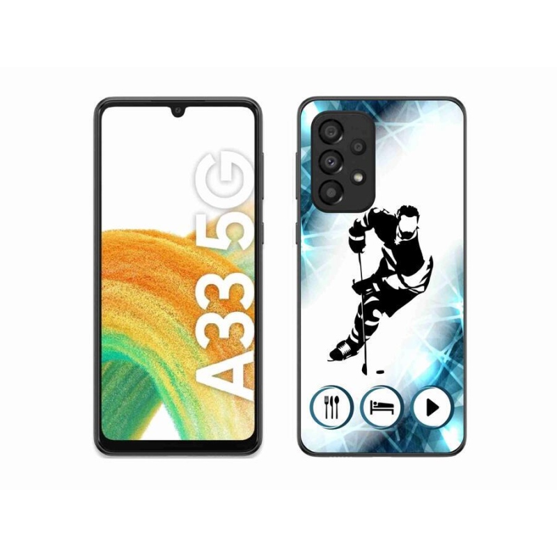 Gelový kryt mmCase na mobil Samsung Galaxy A33 5G - hokej 1