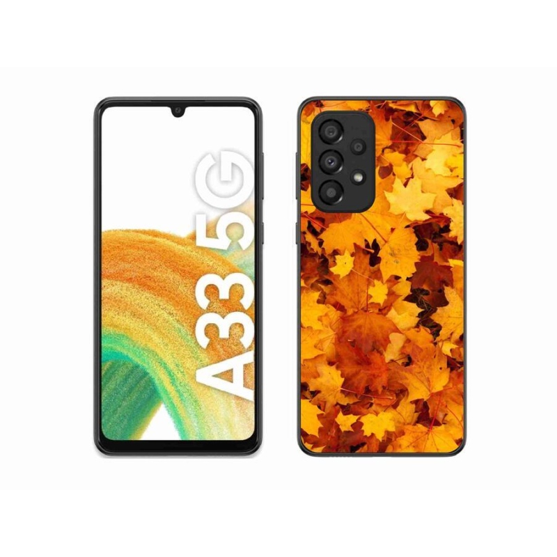 Gelový kryt mmCase na mobil Samsung Galaxy A33 5G - javorové listy