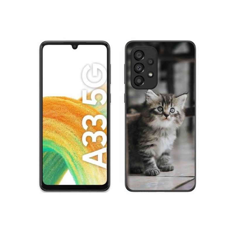 Gelový kryt mmCase na mobil Samsung Galaxy A33 5G - koťátko