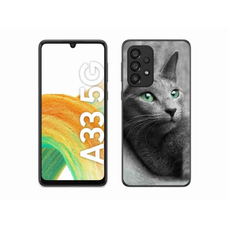 Gelový kryt mmCase na mobil Samsung Galaxy A33 5G - kočka 2