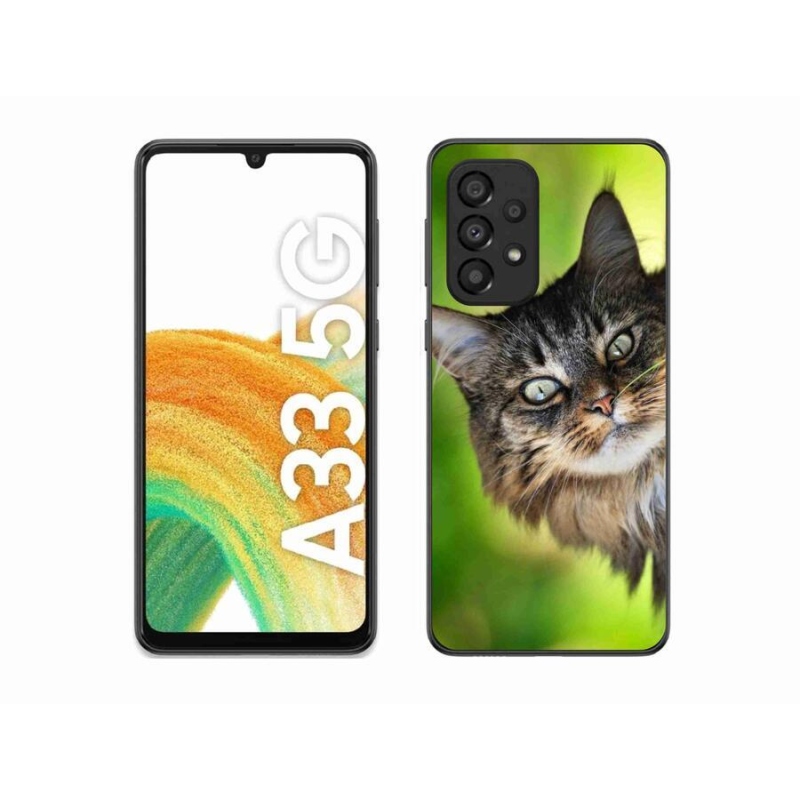 Gelový kryt mmCase na mobil Samsung Galaxy A33 5G - kočka 3
