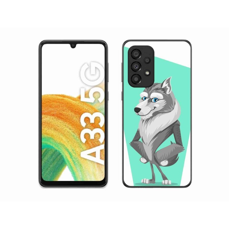 Gelový kryt mmCase na mobil Samsung Galaxy A33 5G - kreslený vlk