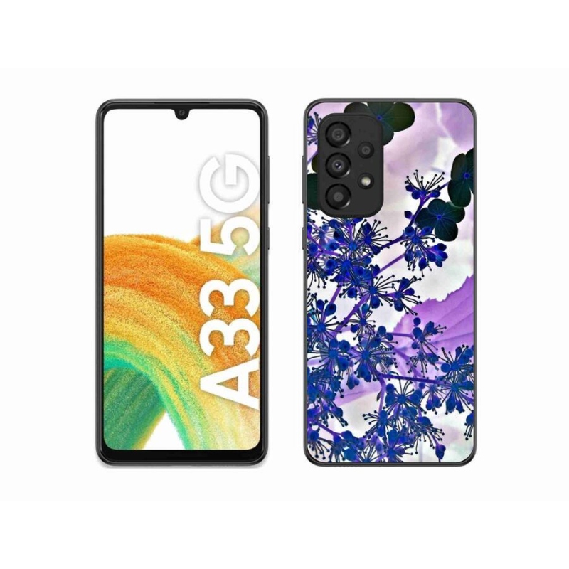 Gelový kryt mmCase na mobil Samsung Galaxy A33 5G - květ hortenzie