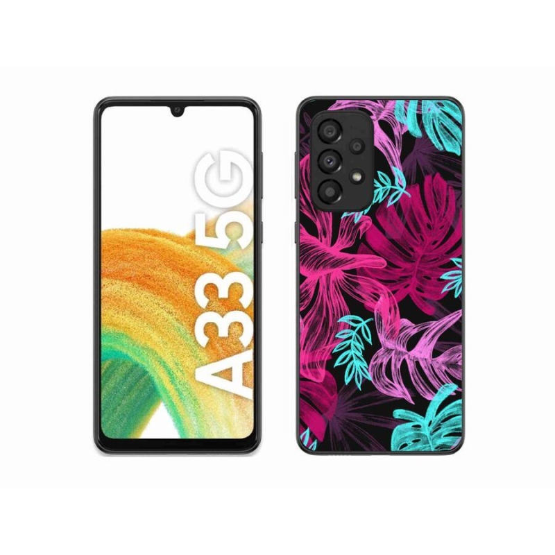 Gelový kryt mmCase na mobil Samsung Galaxy A33 5G - květiny 1