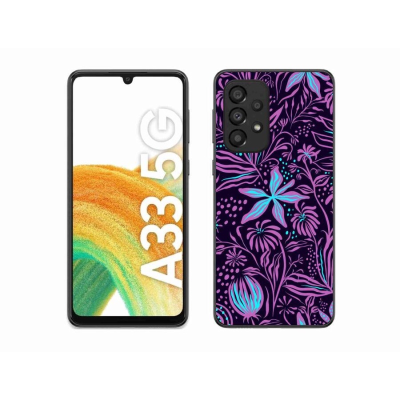 Gelový kryt mmCase na mobil Samsung Galaxy A33 5G - květiny 2