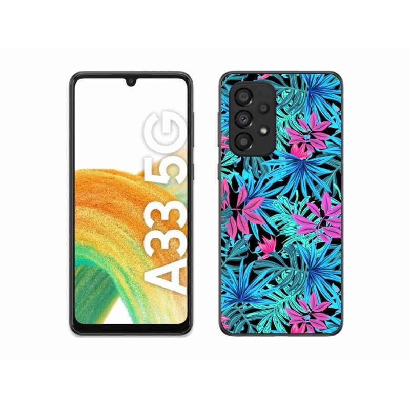 Gelový kryt mmCase na mobil Samsung Galaxy A33 5G - květiny 3