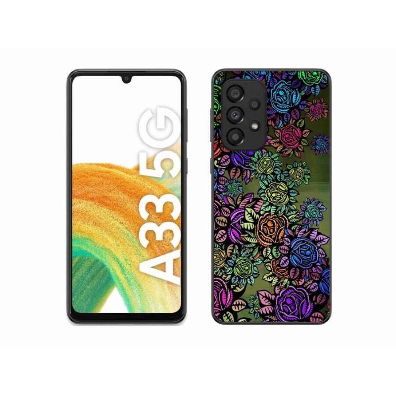 Gelový kryt mmCase na mobil Samsung Galaxy A33 5G - květiny 6