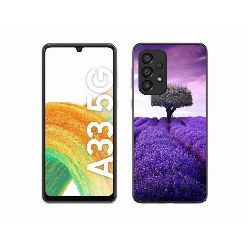 Gelový kryt mmCase na mobil Samsung Galaxy A33 5G - levandulová louka