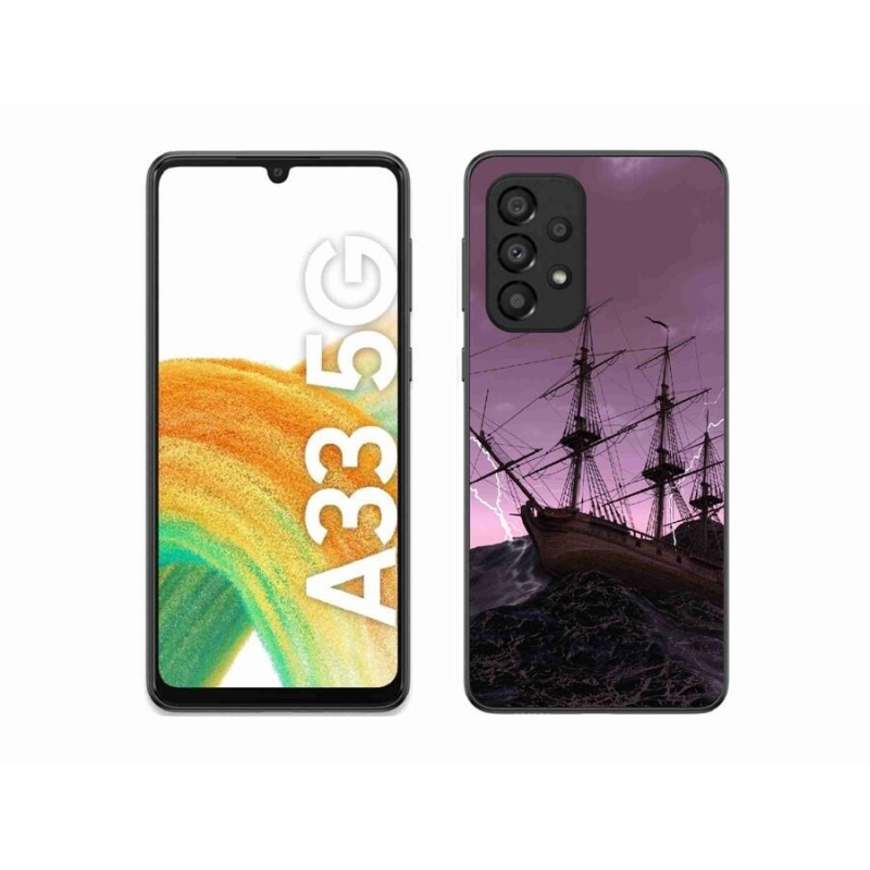 Gelový kryt mmCase na mobil Samsung Galaxy A33 5G - loď v bouři
