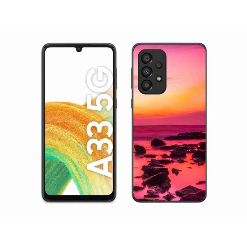 Gelový kryt mmCase na mobil Samsung Galaxy A33 5G - moře a záře