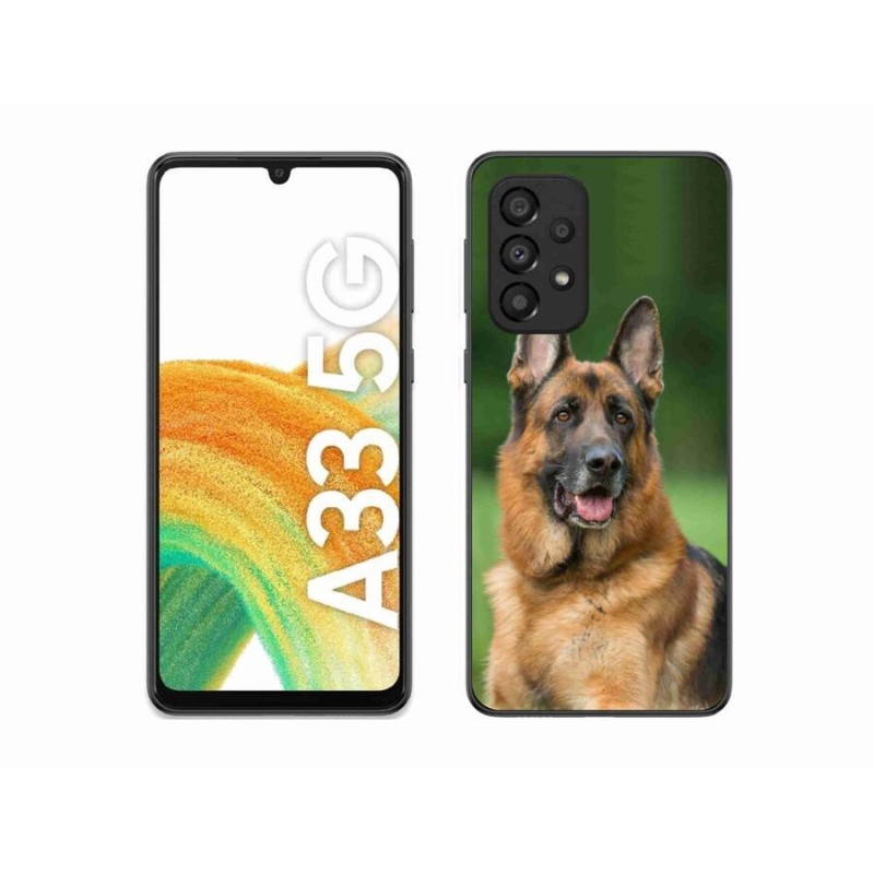 Gelový kryt mmCase na mobil Samsung Galaxy A33 5G - německý ovčák