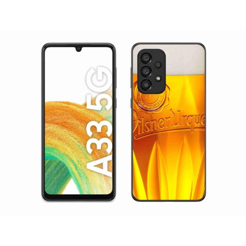 Gelový kryt mmCase na mobil Samsung Galaxy A33 5G - pivo