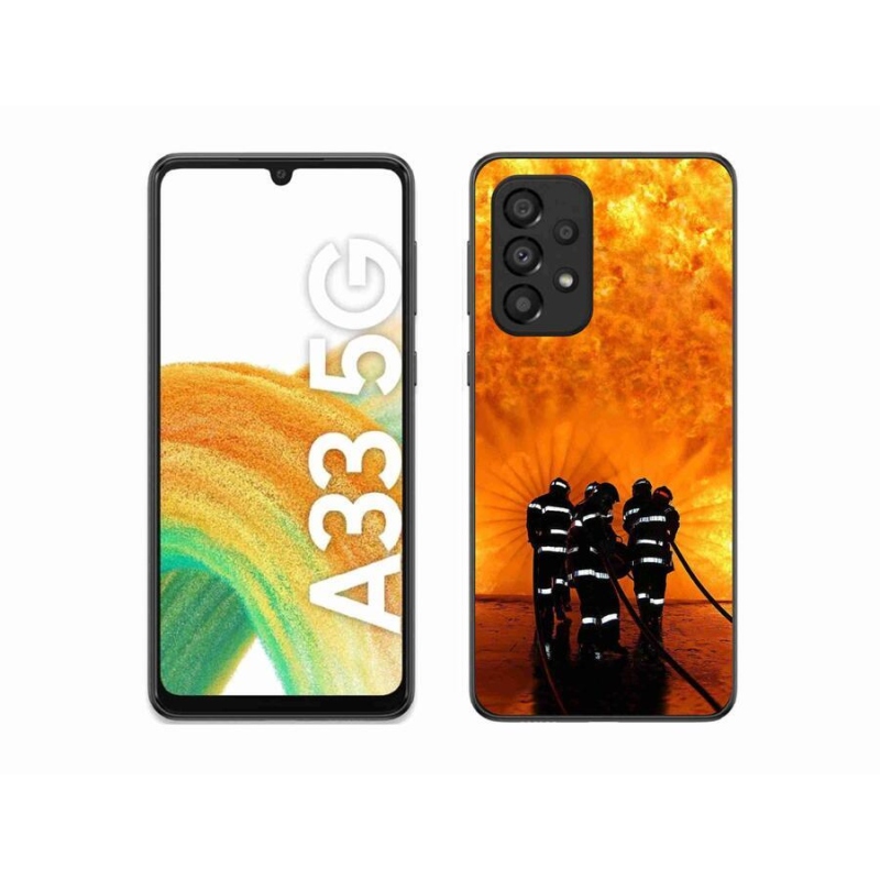 Gelový kryt mmCase na mobil Samsung Galaxy A33 5G - požár