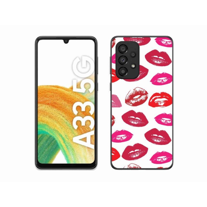Gelový kryt mmCase na mobil Samsung Galaxy A33 5G - rty