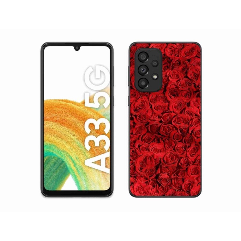 Gelový kryt mmCase na mobil Samsung Galaxy A33 5G - růže