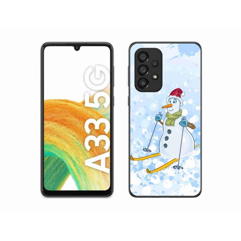 Gelový kryt mmCase na mobil Samsung Galaxy A33 5G - sněhulák