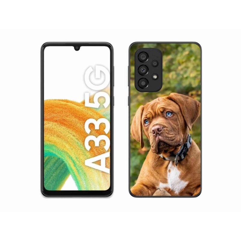 Gelový kryt mmCase na mobil Samsung Galaxy A33 5G - štěně