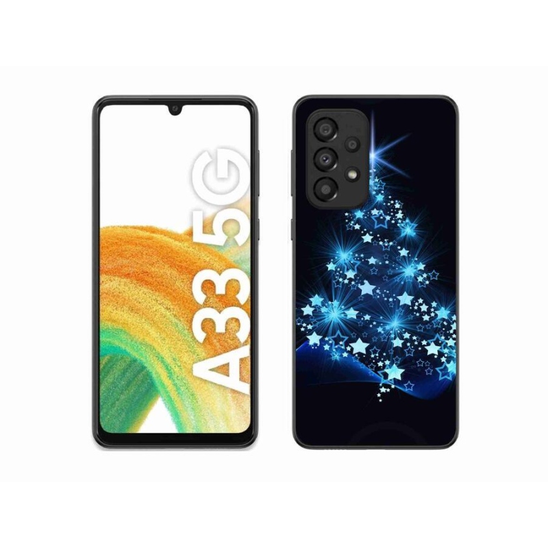 Gelový kryt mmCase na mobil Samsung Galaxy A33 5G - vánoční stromek