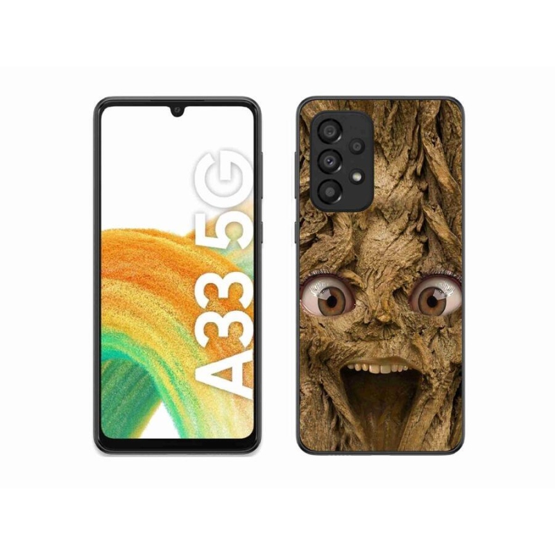 Gelový kryt mmCase na mobil Samsung Galaxy A33 5G - veselý strom s očima