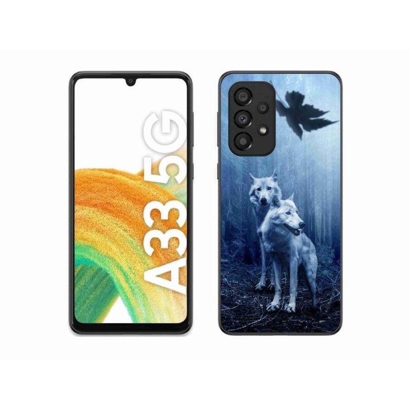 Gelový kryt mmCase na mobil Samsung Galaxy A33 5G - vlci v lese