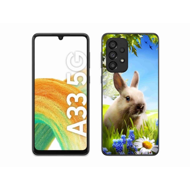 Gelový kryt mmCase na mobil Samsung Galaxy A33 5G - zajíček