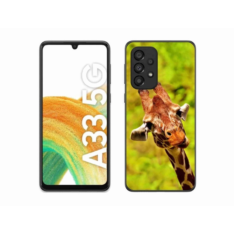 Gelový kryt mmCase na mobil Samsung Galaxy A33 5G - žirafa