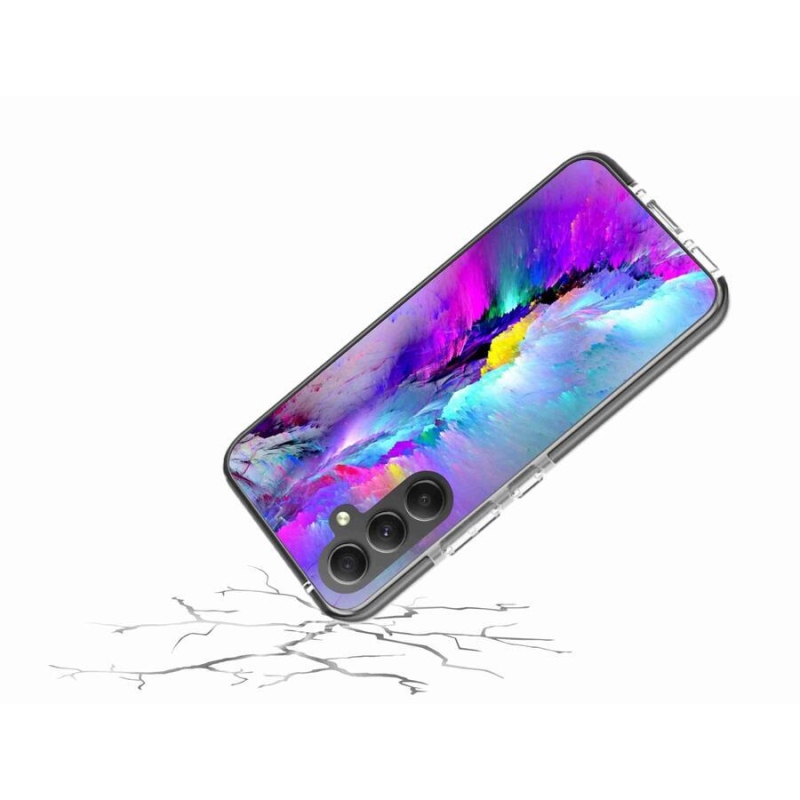 Gelový kryt mmCase na mobil Samsung Galaxy A34 5G - abstrakt