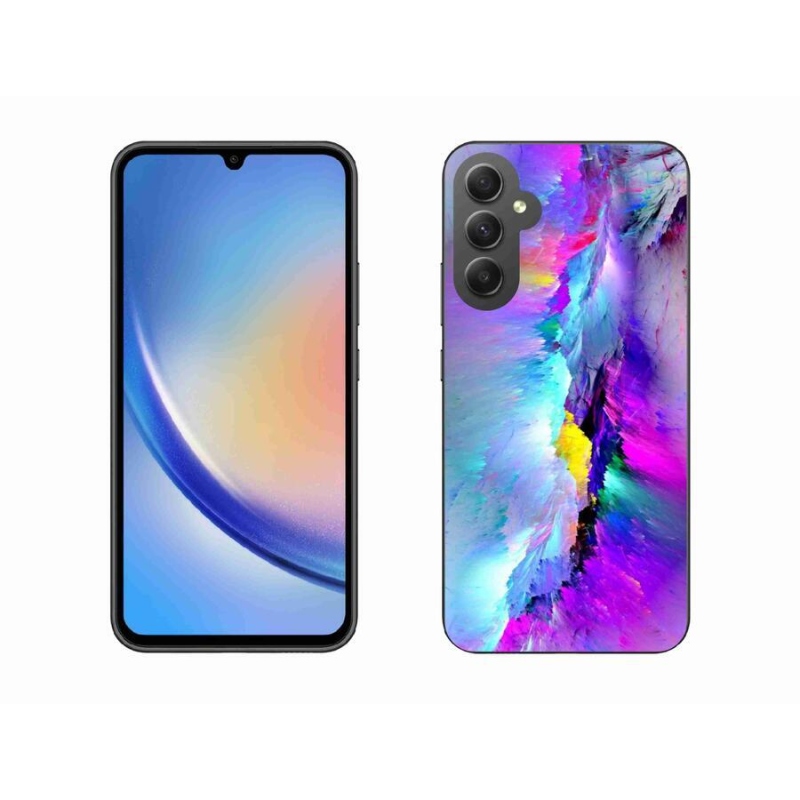 Gelový kryt mmCase na mobil Samsung Galaxy A34 5G - abstrakt