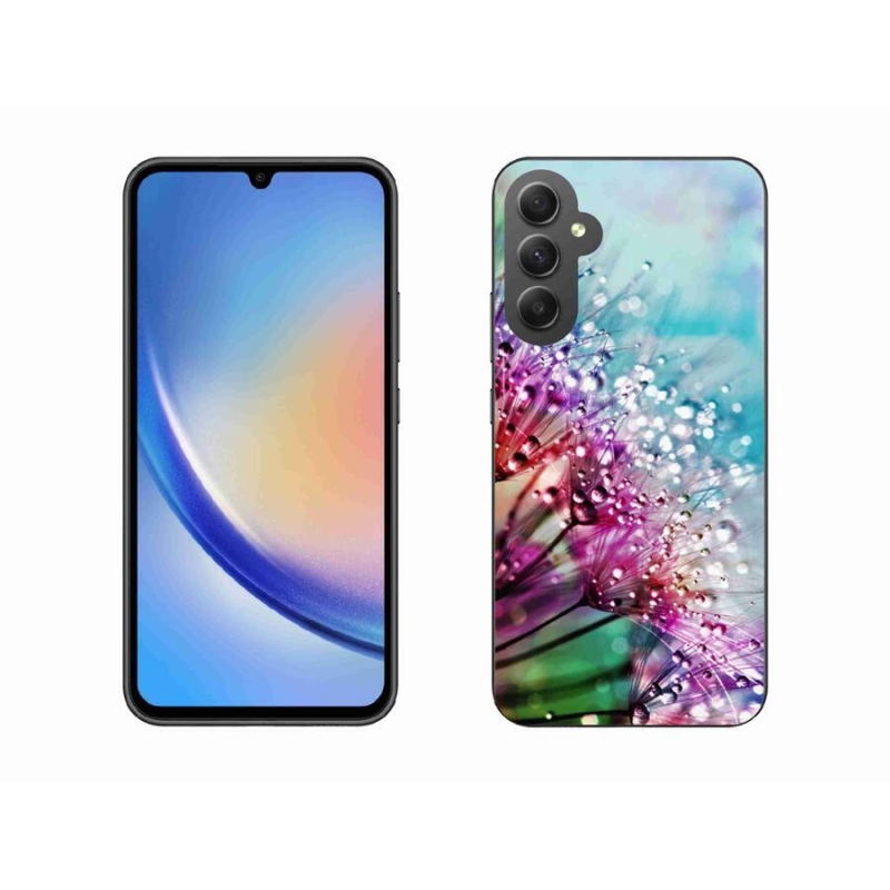 Gelový kryt mmCase na mobil Samsung Galaxy A34 5G - barevné květy
