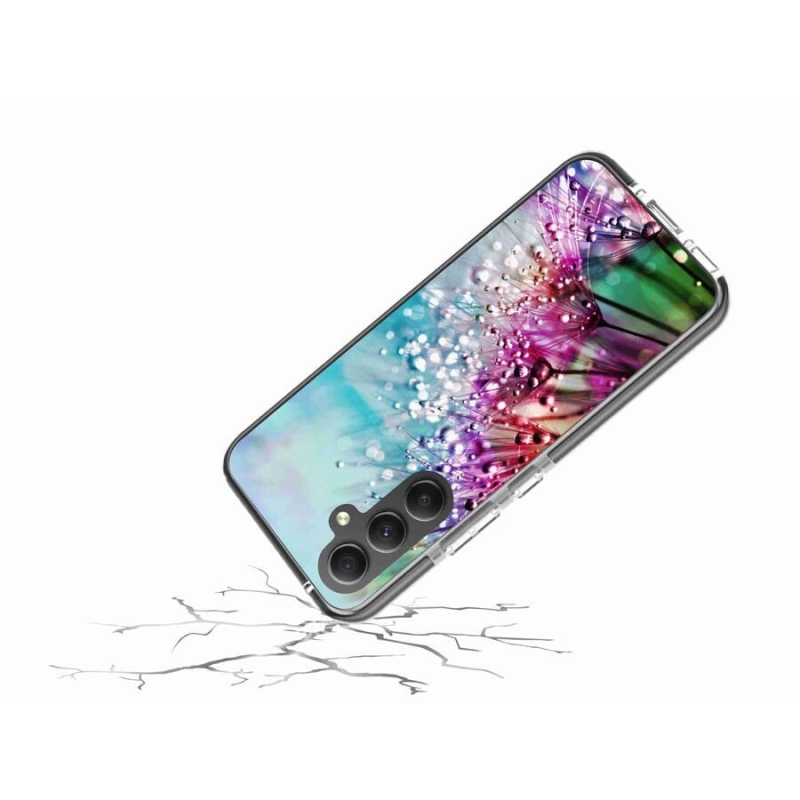 Gelový kryt mmCase na mobil Samsung Galaxy A34 5G - barevné květy