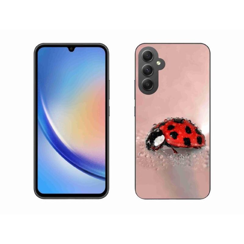 Gelový kryt mmCase na mobil Samsung Galaxy A34 5G - beruška