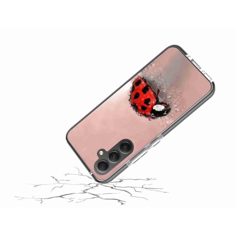 Gelový kryt mmCase na mobil Samsung Galaxy A34 5G - beruška
