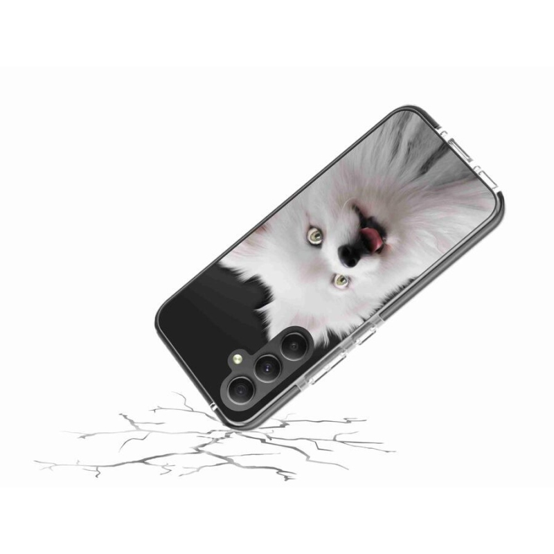 Gelový kryt mmCase na mobil Samsung Galaxy A34 5G - bílý špic