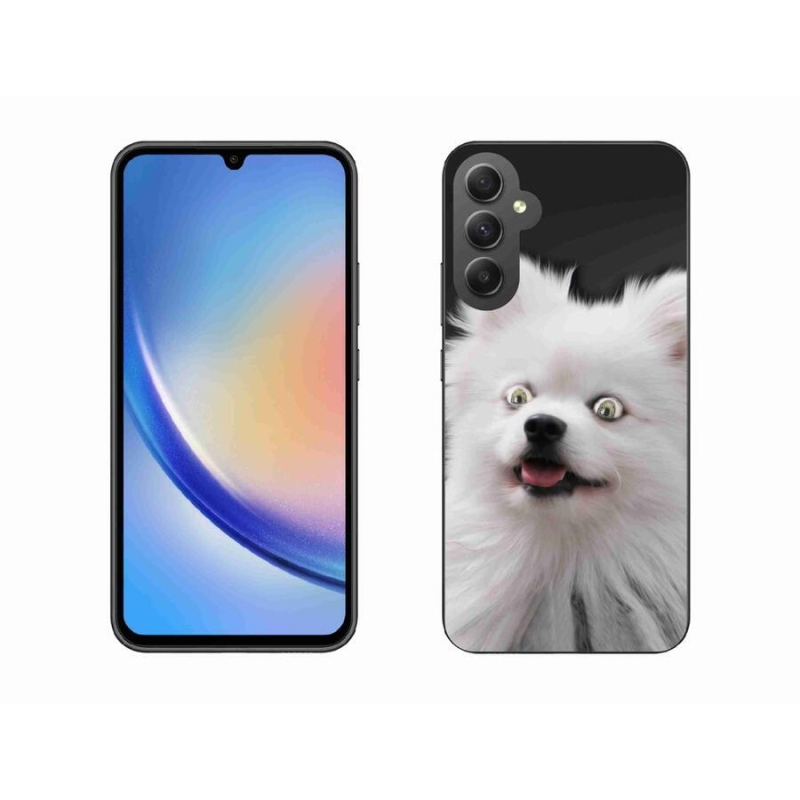 Gelový kryt mmCase na mobil Samsung Galaxy A34 5G - bílý špic