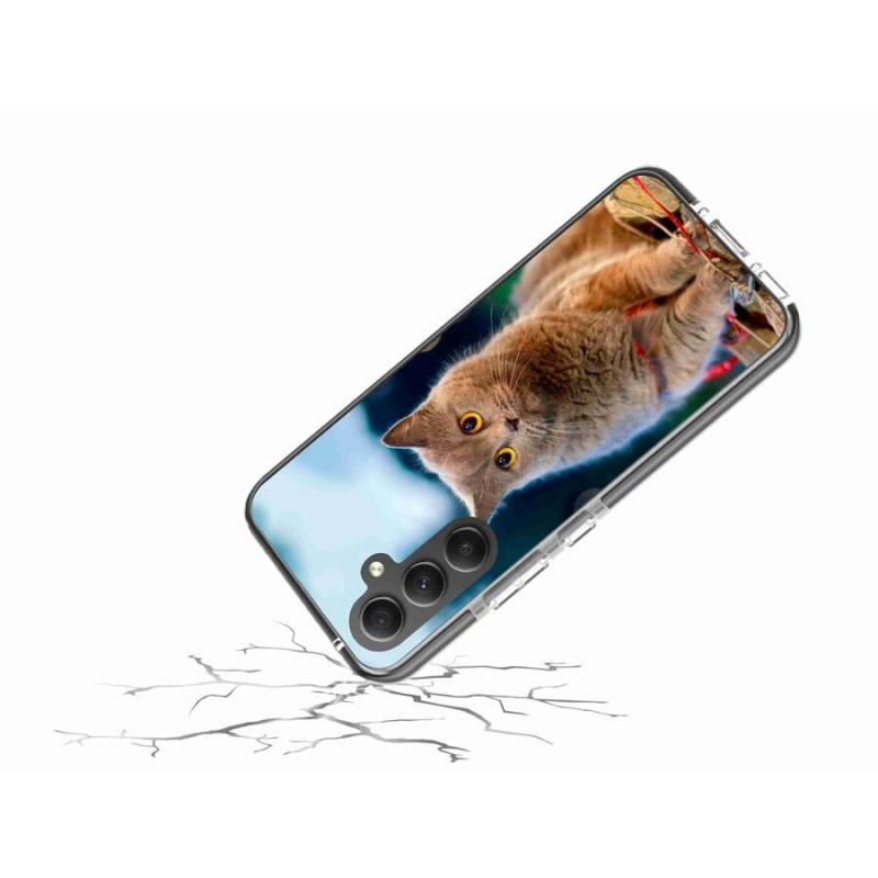 Gelový kryt mmCase na mobil Samsung Galaxy A34 5G - britská modrá 2